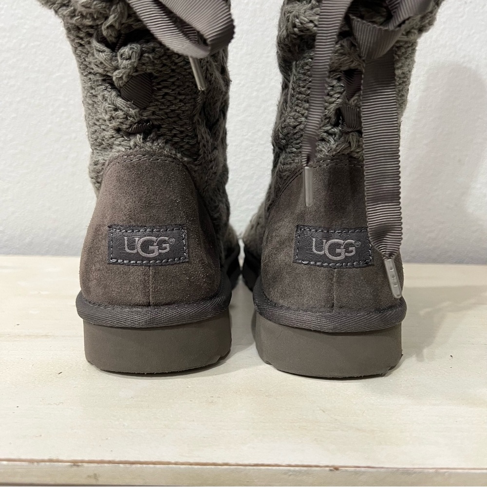 Ugg Grey Heathered Winter Boots - Picture 7 of 9
